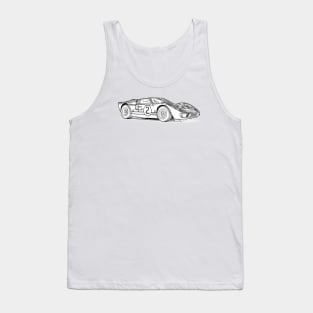 GT40 MK2 Wireframe Tank Top